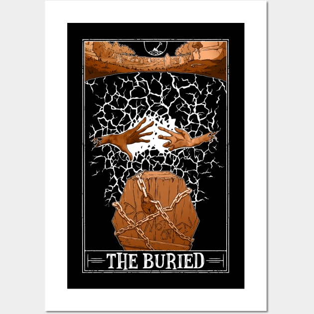 The Buried Tarotesque (Dark) Wall Art by Rusty Quill